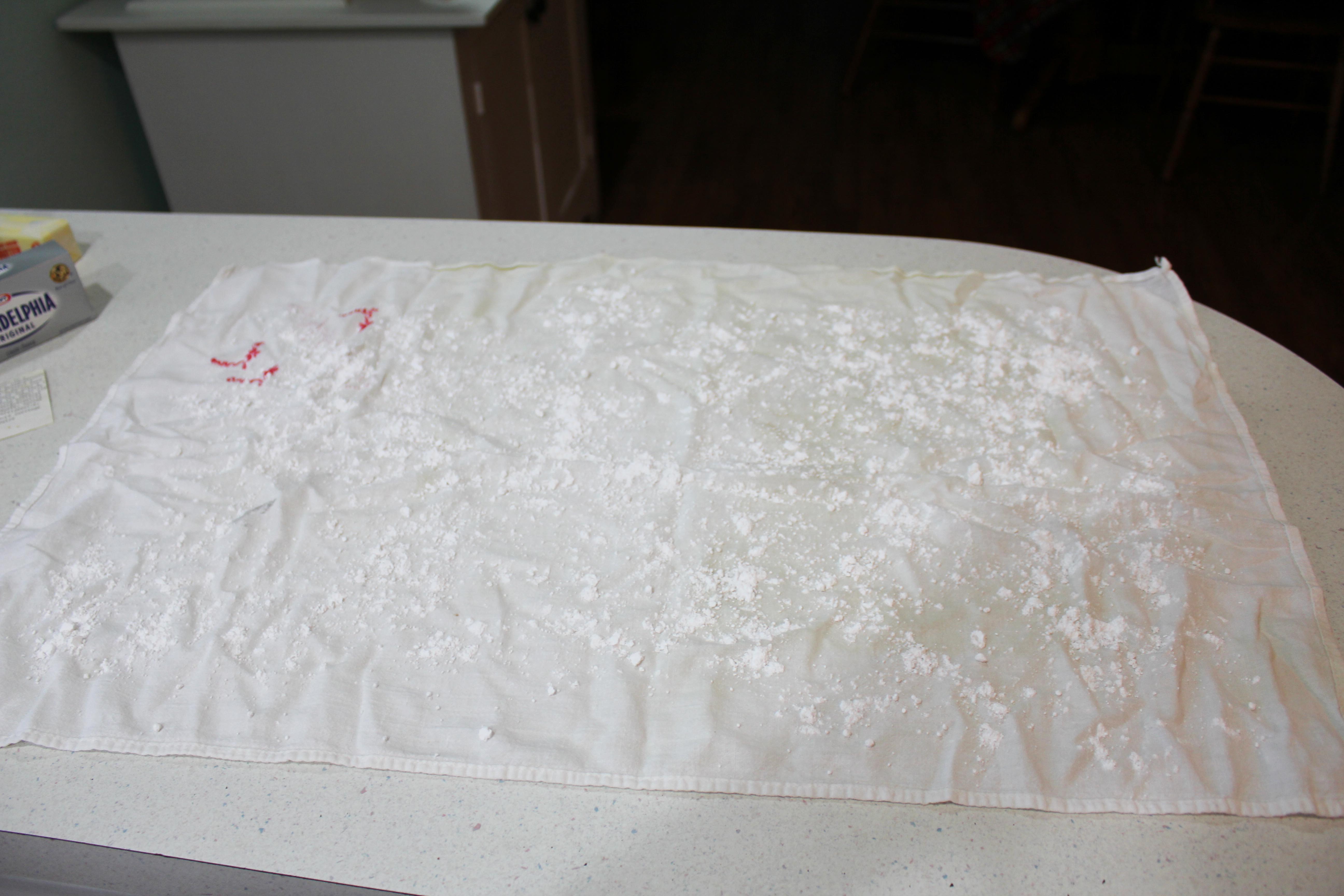 Pumpkin Roll towel sugared