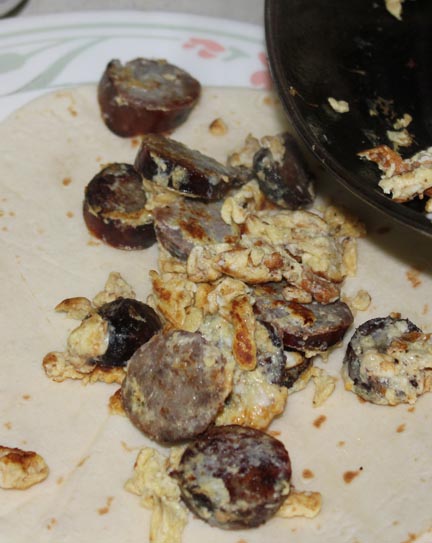 burrito eggs in shell