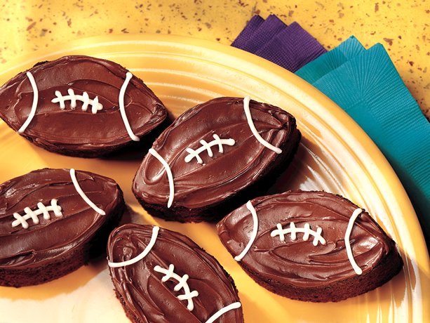Football Brownies from Betty Crocker