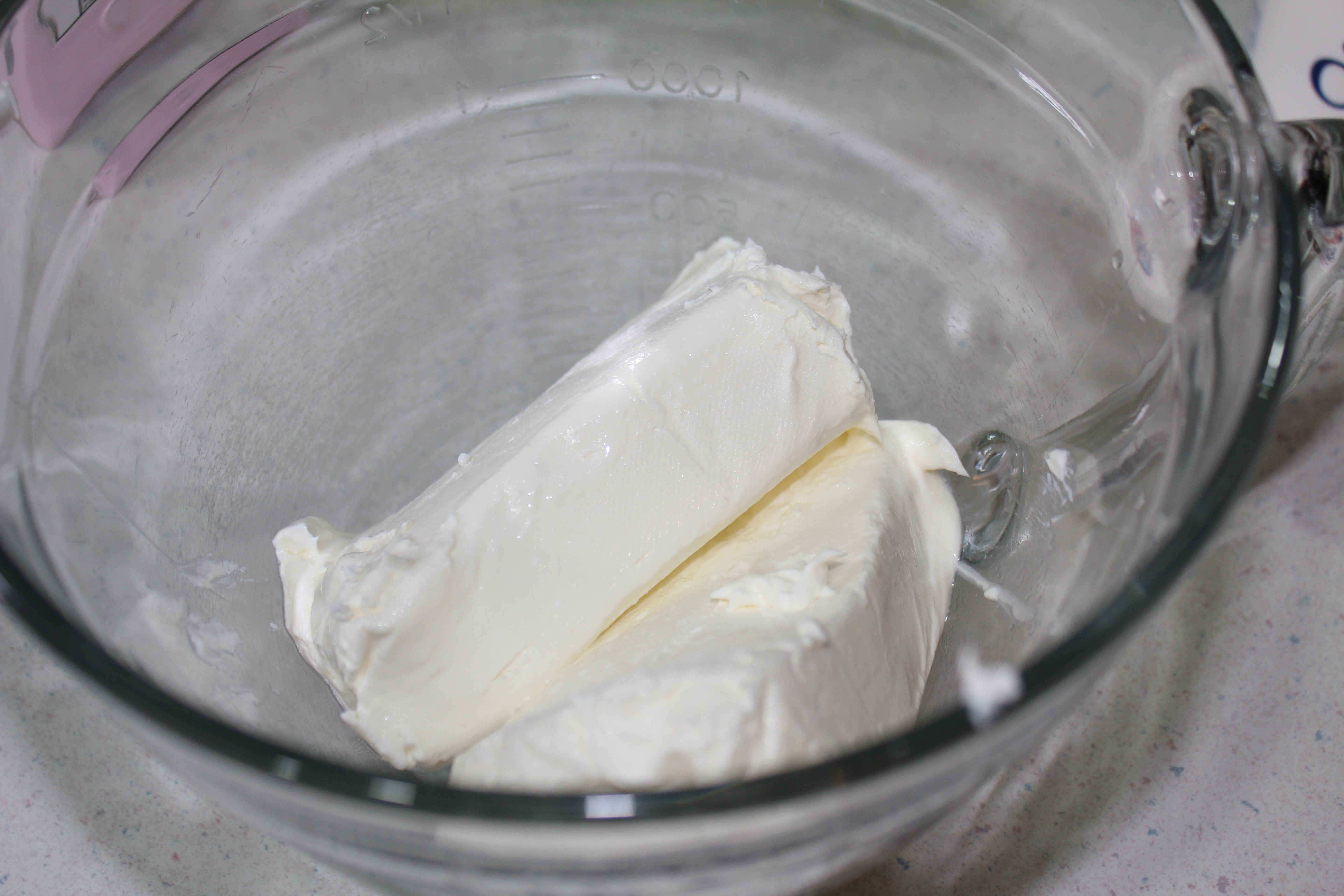 Blend cream cheese until smooth and creamy.