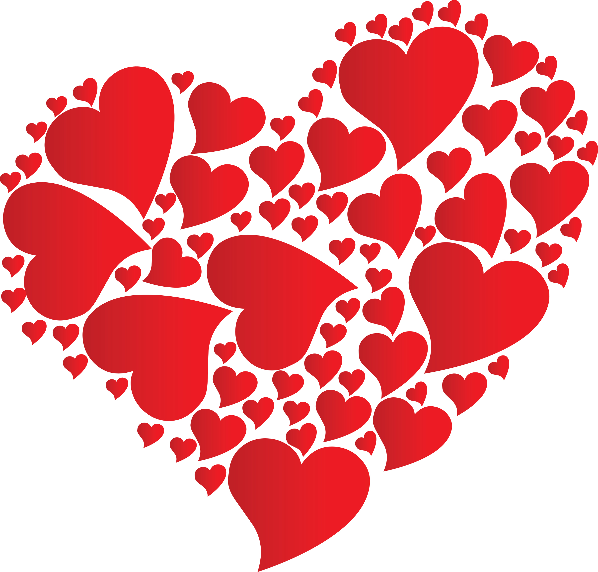 heart made of hearts