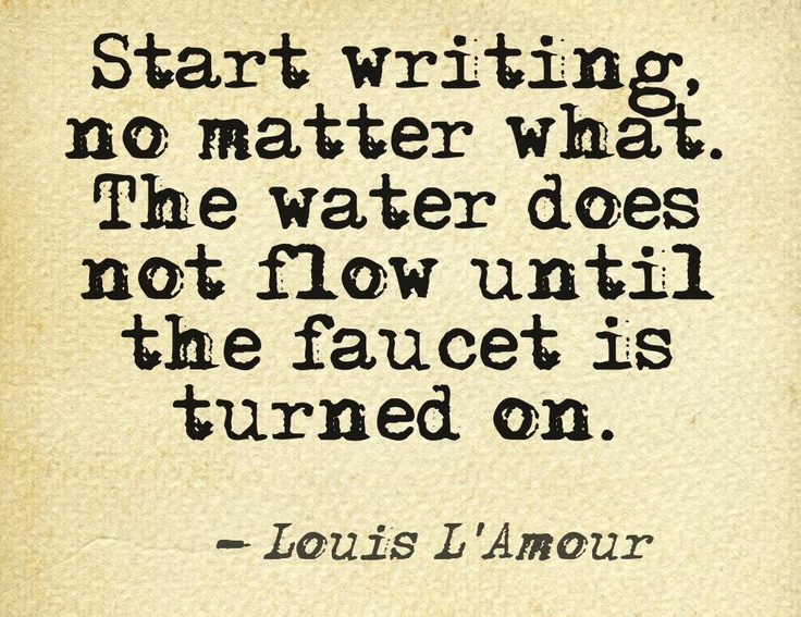 water turned on
