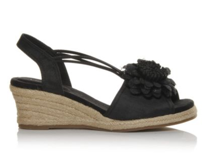 black sandal