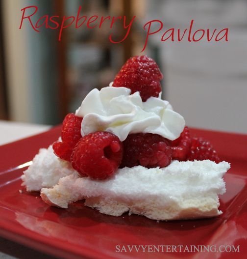 pavlova plated