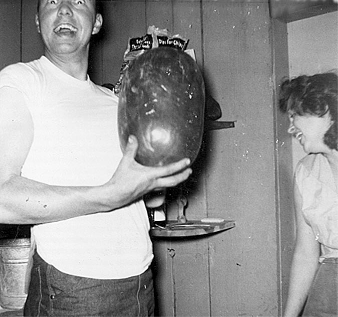 Mel with watermelon